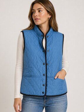 Eddie Bauer Goose Down Quilted Vest | Women’s | Blue | Lightweight Puffer